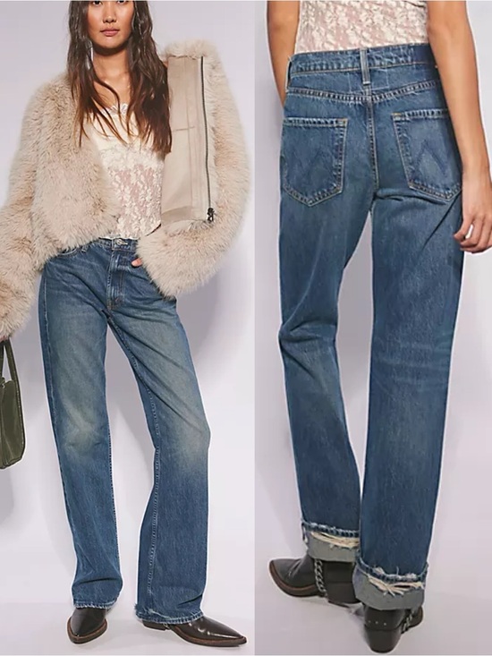 MOTHER Denim - NWT MOTHER SUPERIOR Jeans Lil’ Mother Lil’ Reifler After Midnight Blue Size 29